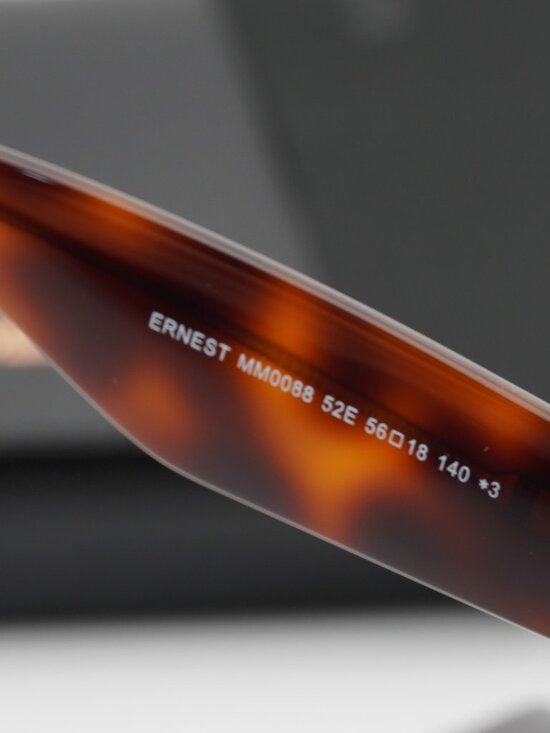 Max Mara ERNEST MM0088 52E Square Sunglasses - Havana / Brown main image 5